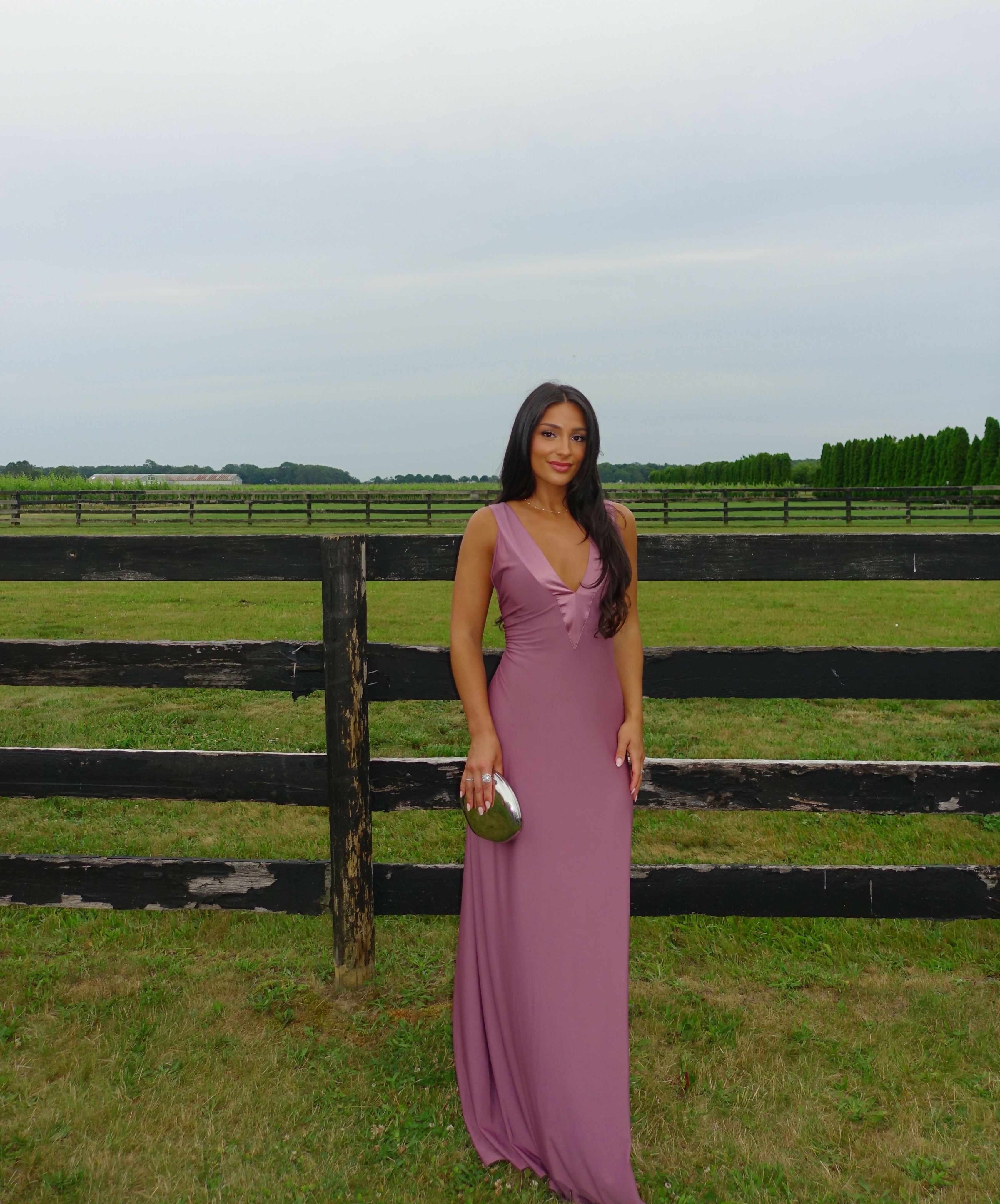 Ance Gria Rosa Gown in Mauve Size XS