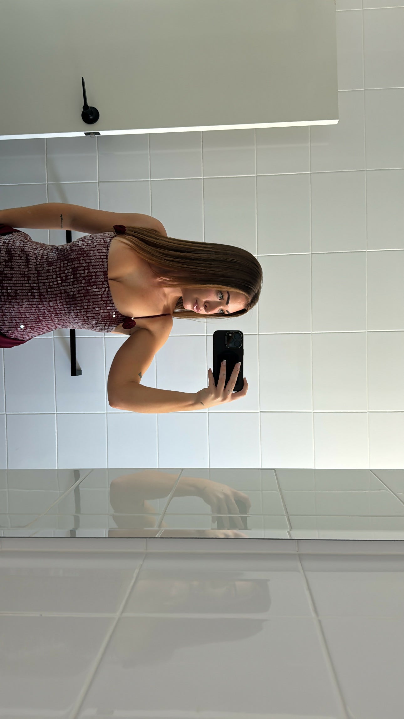 Studio Starlet Sequin Mini Dress Wine Size 8