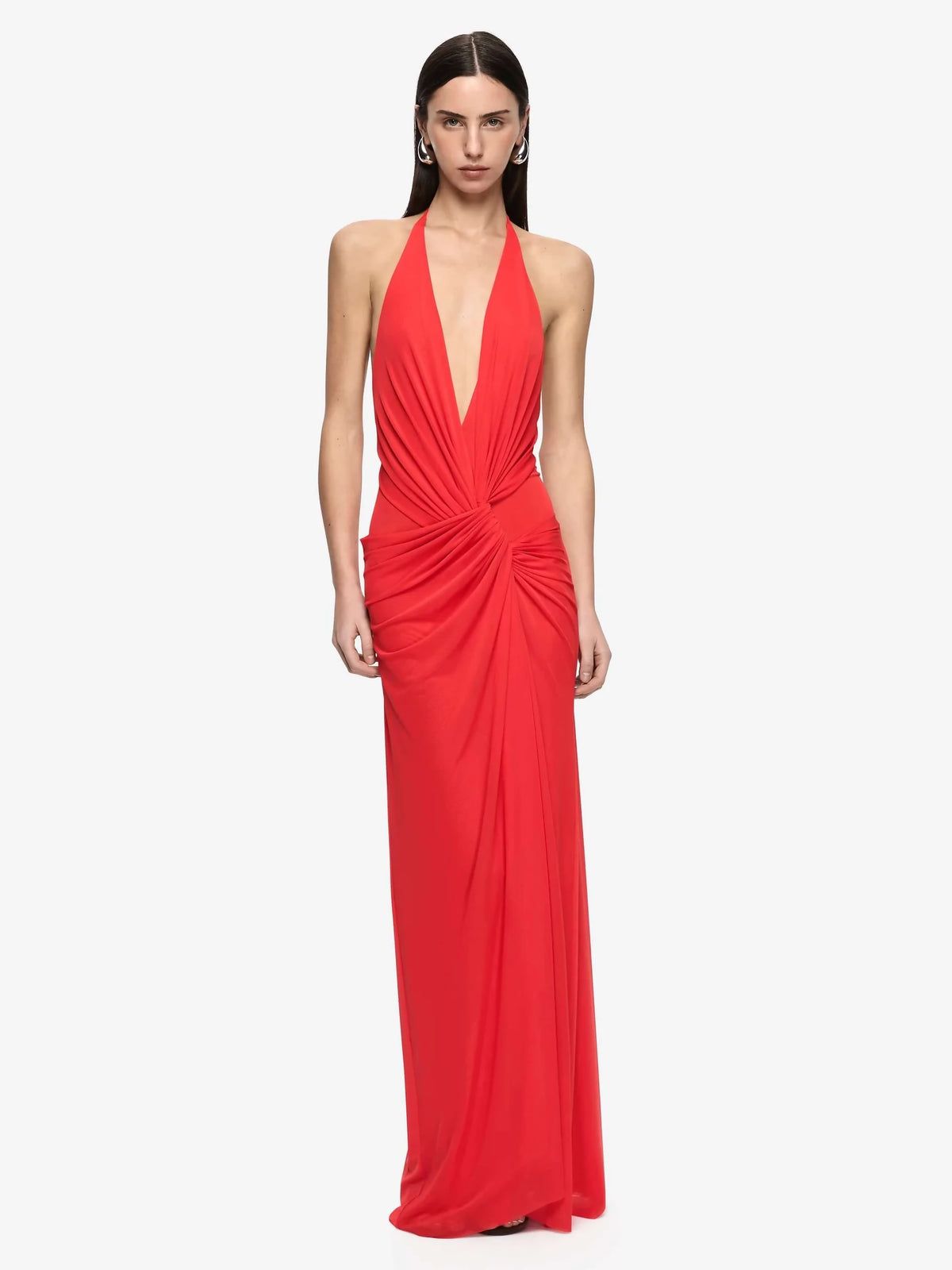 Bec & Bridge Xanthe V Neck Maxi Dress in Flame Size 8