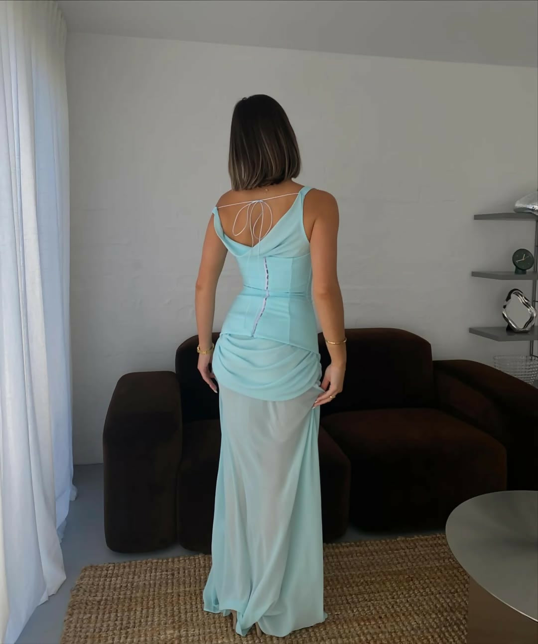 Natalie Rolt Cadence Gown - Baby Blue Size 0 & 2