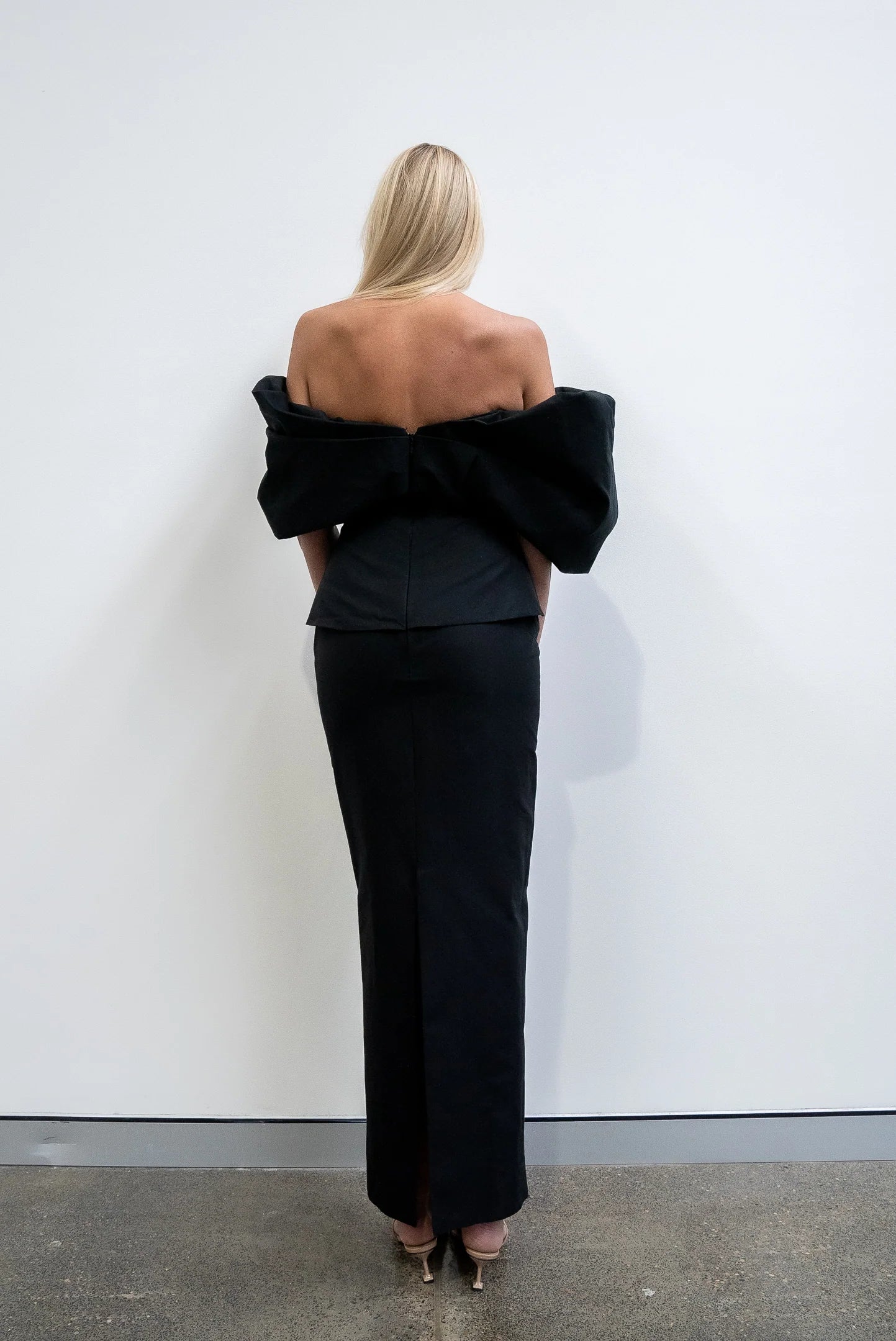 Rachel Gilbert Xavier Gown in Black