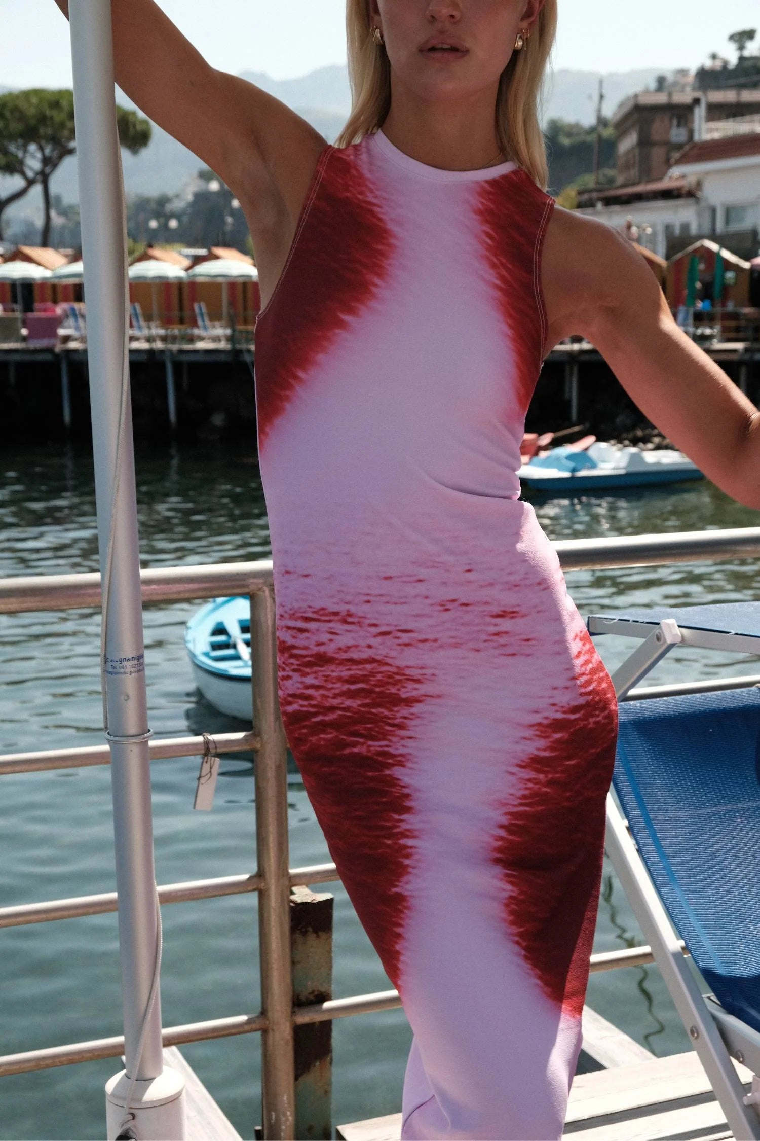 With Harper Lu Racer Dress - Isola Ocean