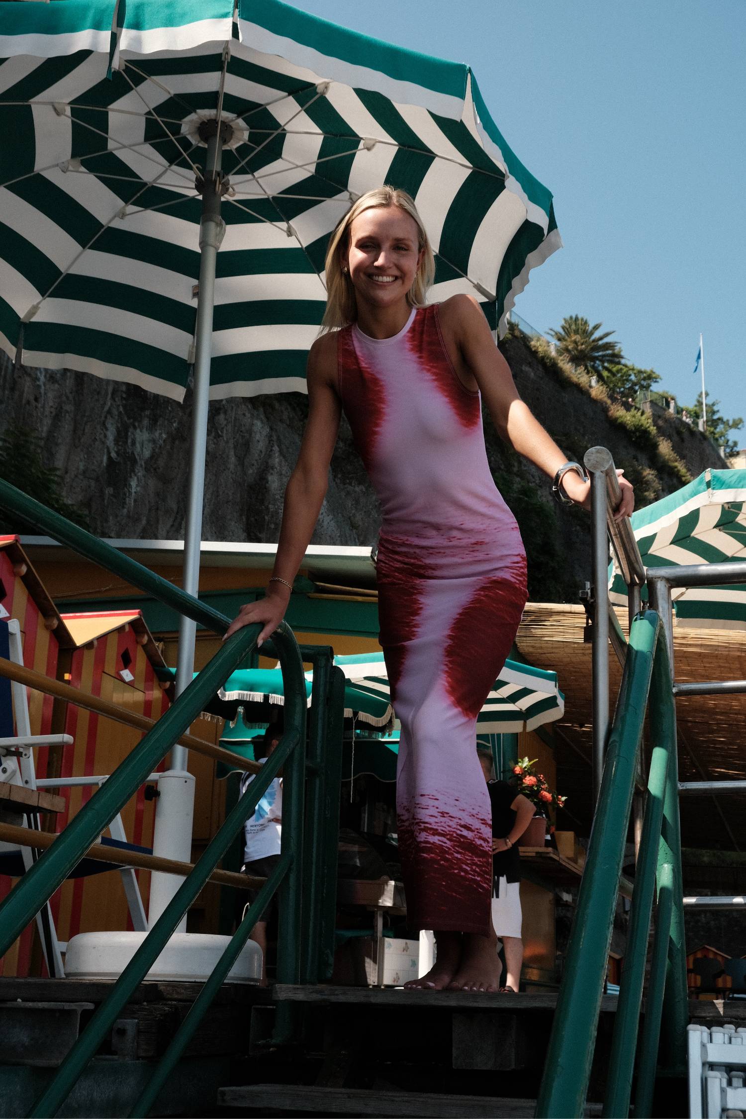 With Harper Lu Racer Dress - Isola Ocean