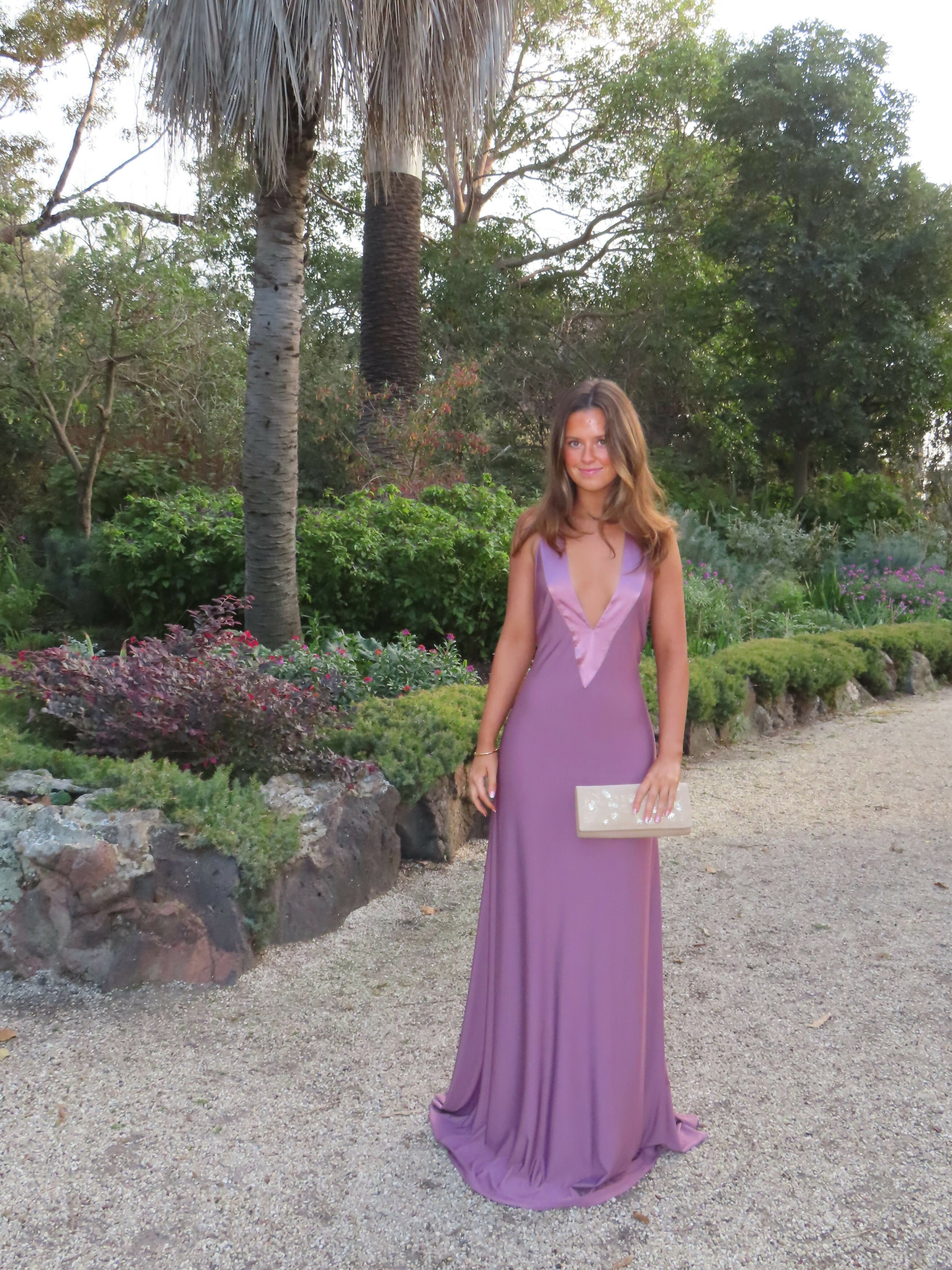 Ance Gria Rosa Gown in Mauve Size XS