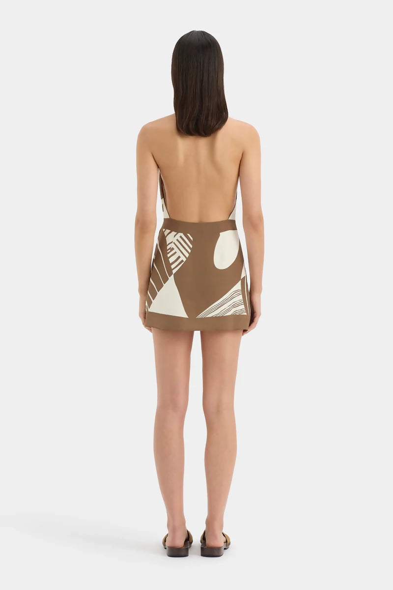 SIR the Label Almara Halter Wrap Mini