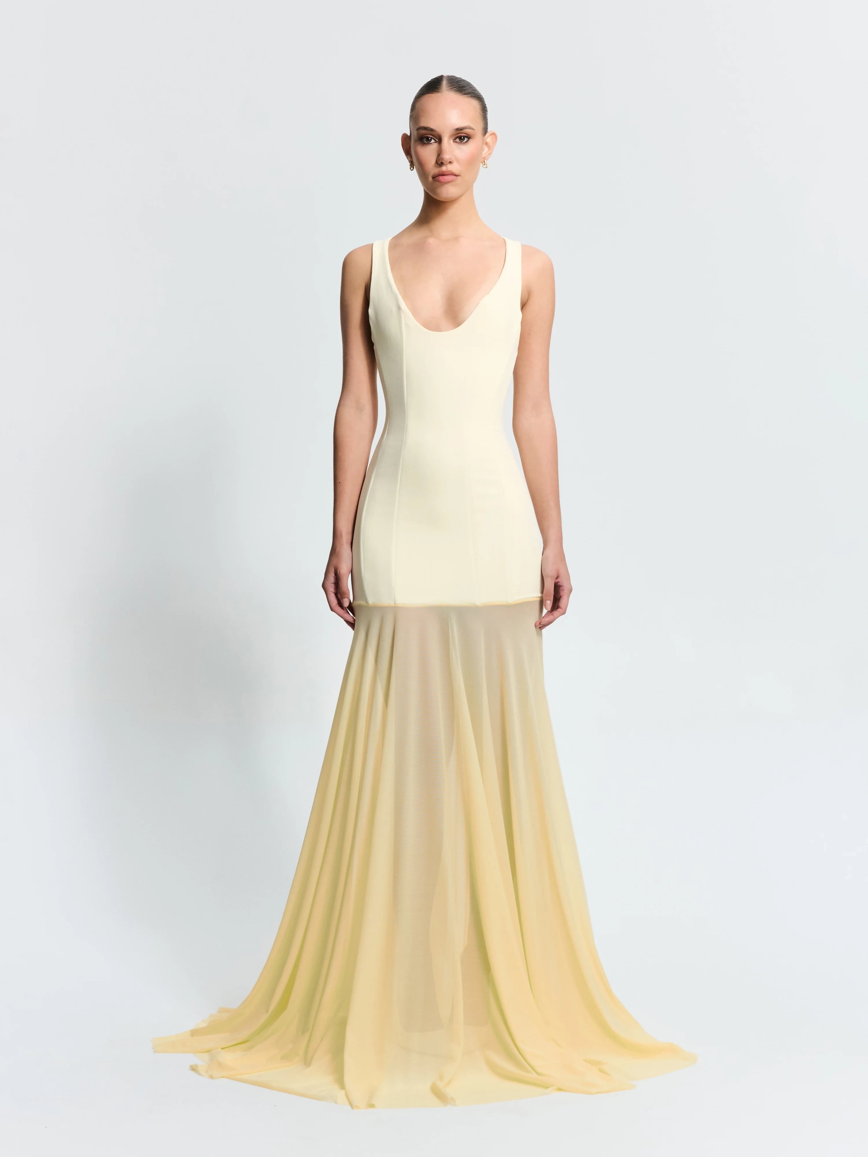 Effie Kats Odessa Lemon Gown Size XS