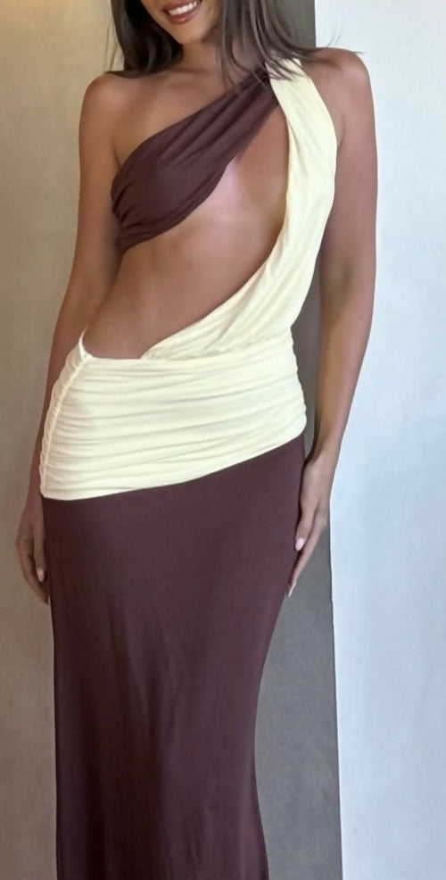 Loletta drape maxi dress Size 8