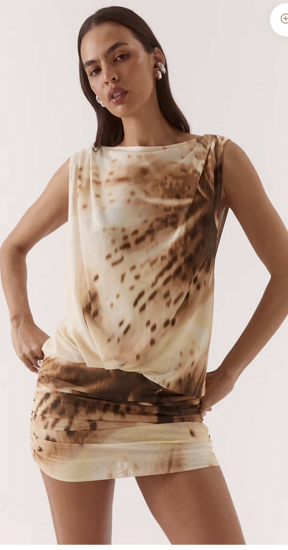 Odette drape mini dress Size 8