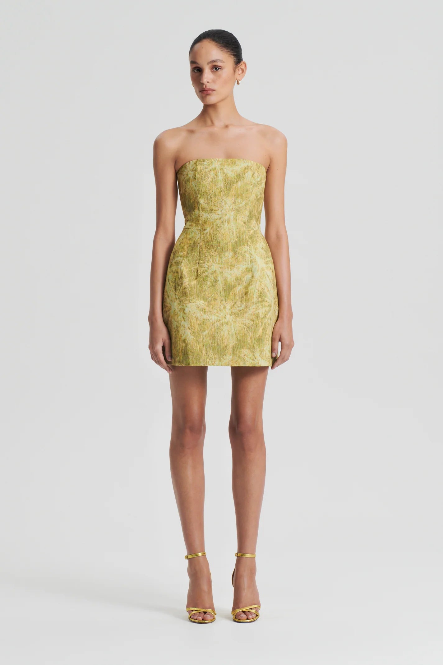 Scanlan Theodore Tinsel Linen Dress Print