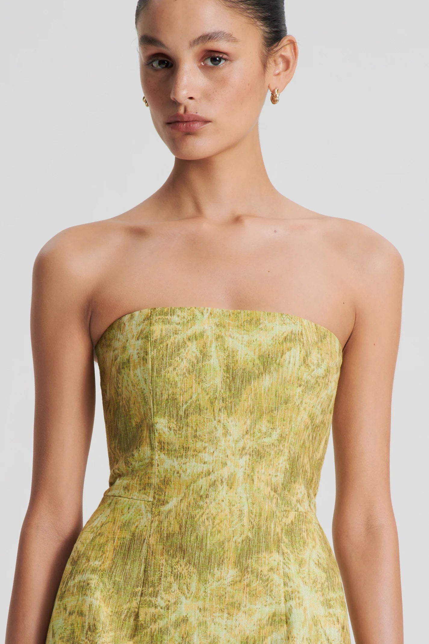 Scanlan Theodore Tinsel Linen Dress Print
