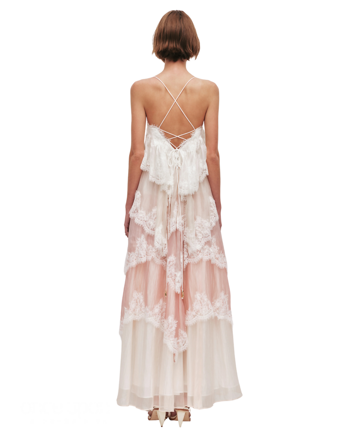 Aje Ophelia Lace Gown Multi