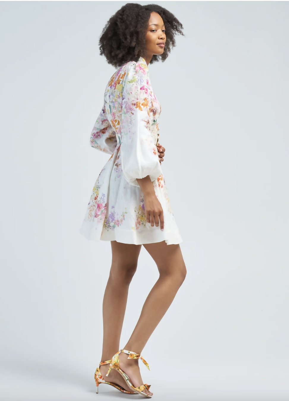 Zimmermann Natura Buttoned Mini Dress size 3/AU14