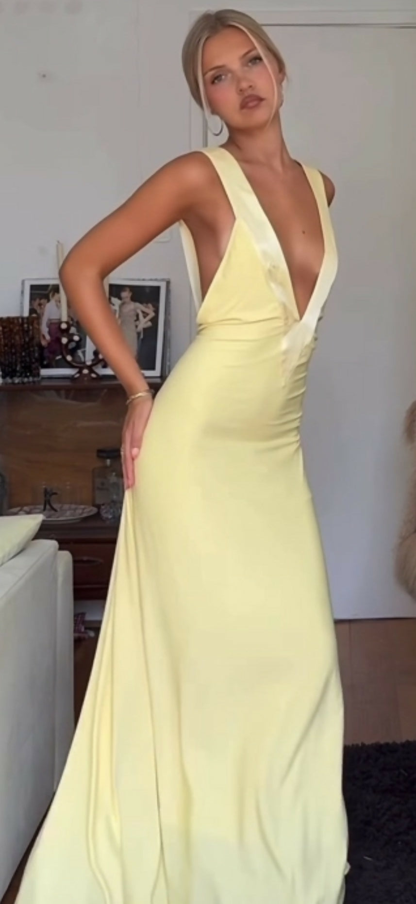 Ance gria Rosa gown Size S
