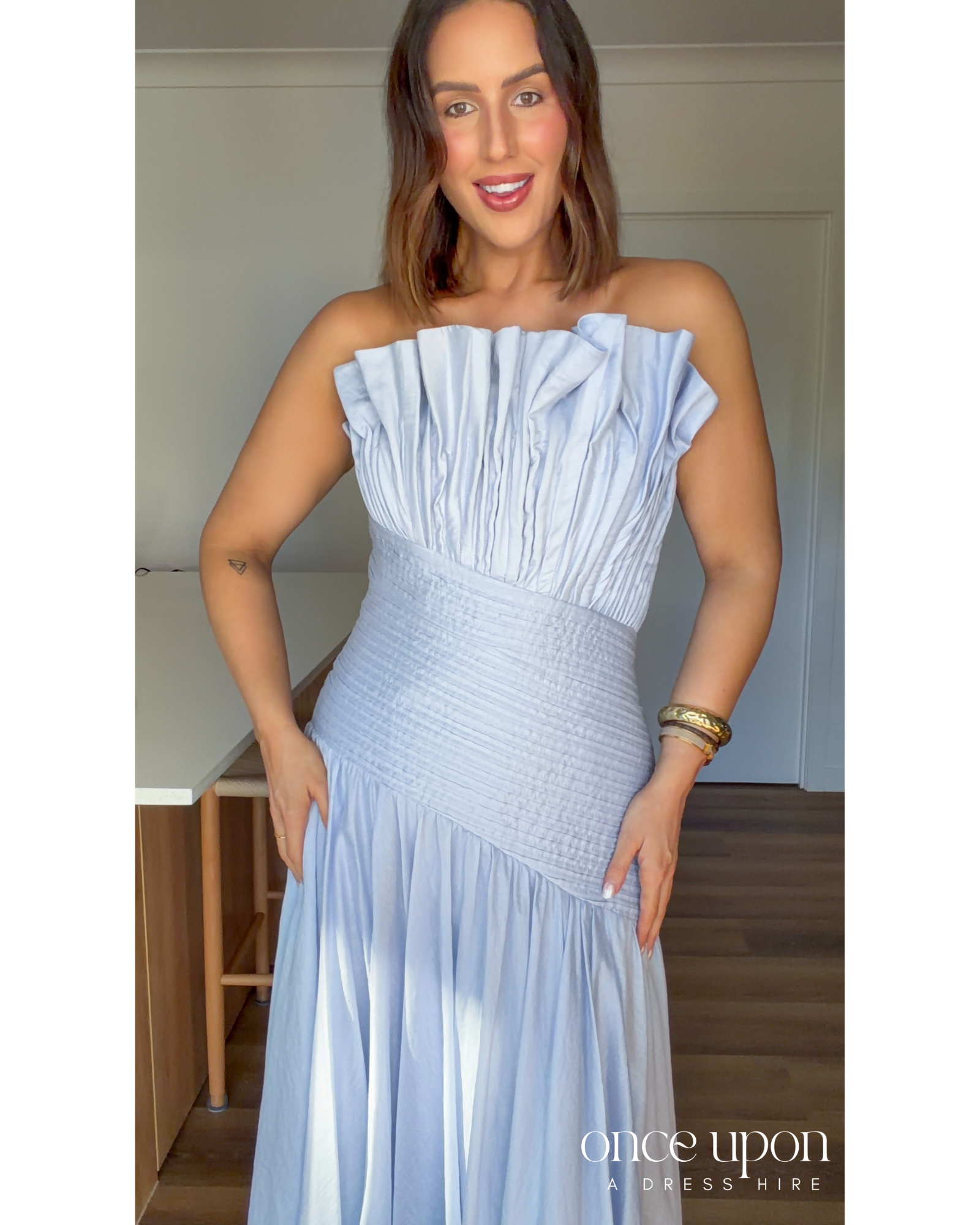 Aje Aquiline Gown Blue Size 12 & 14