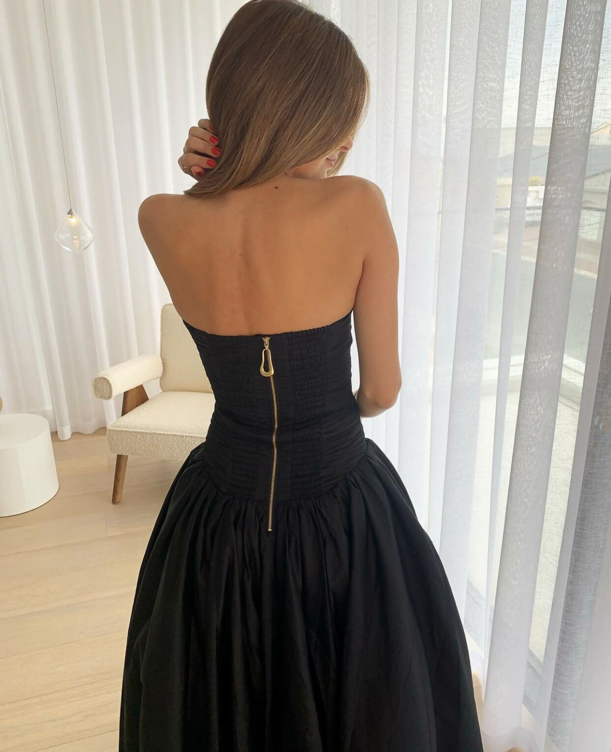 AJE Bubble Hem Gown