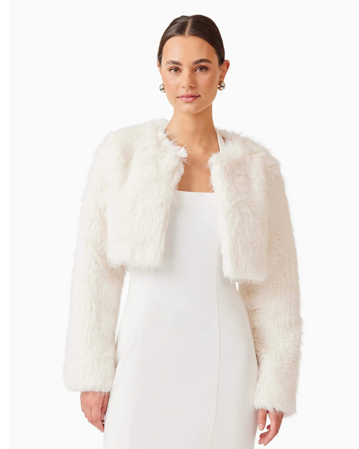 Elliatt Desiree Cropped Jacket White
