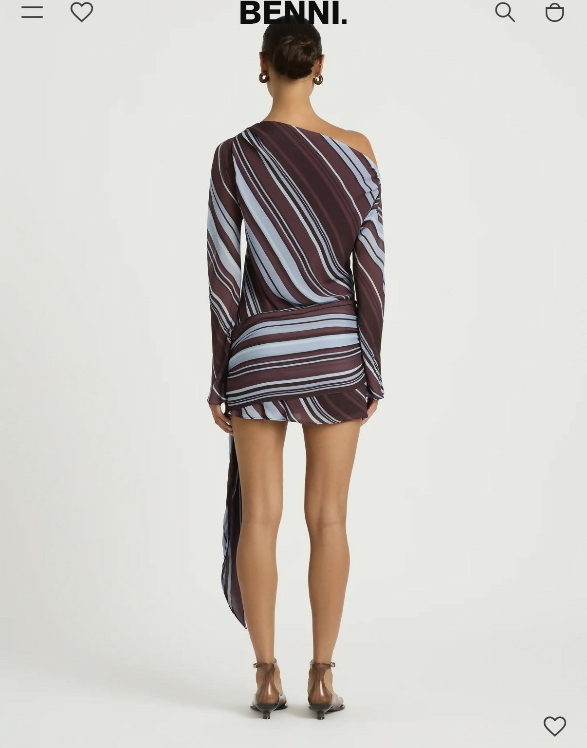 Benni Elise Mini in Midnight Stripe Size S