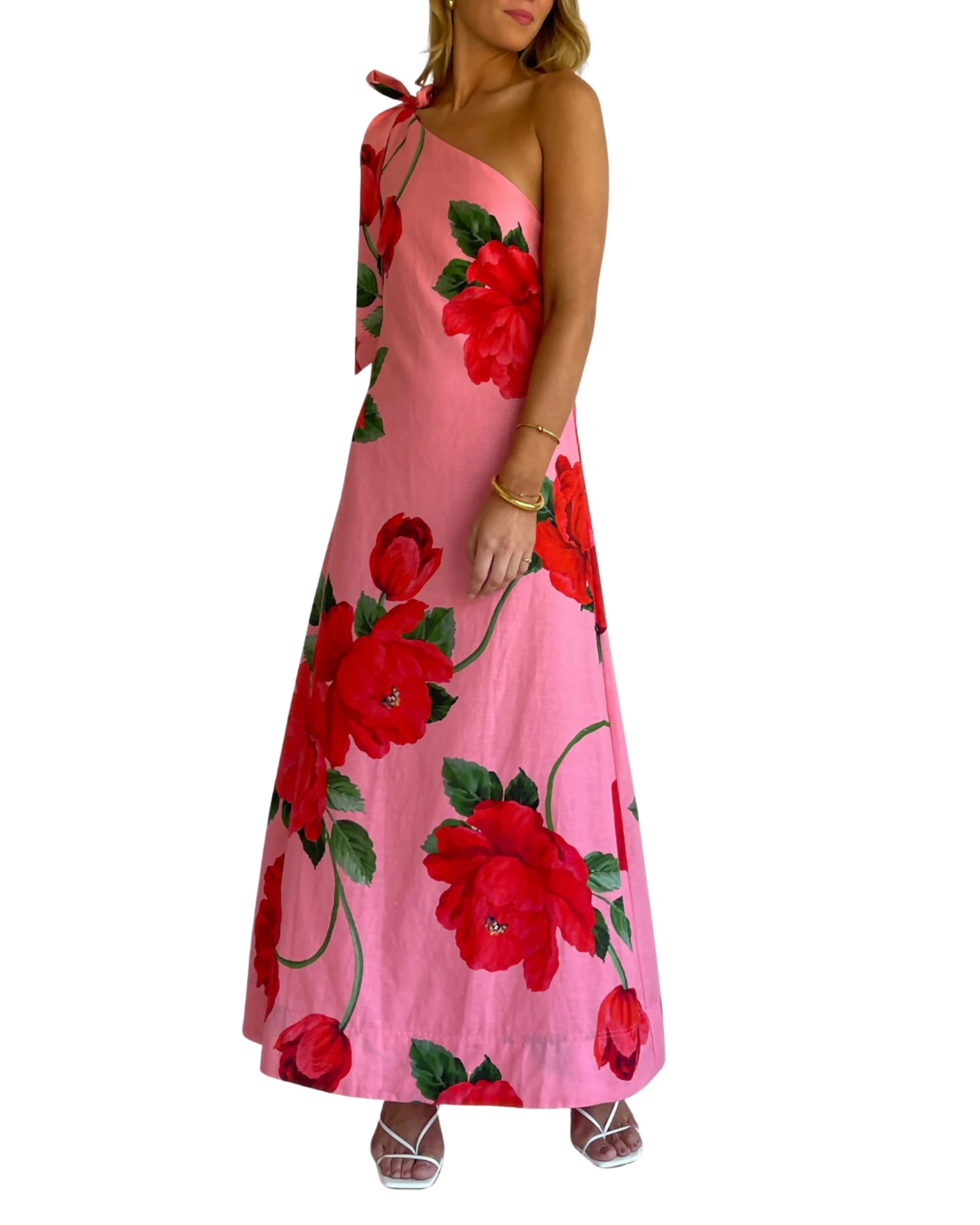 By Nicola Sorrento Maxi Dress Raspberry Bloom Size 6, 8, 10, 12, 14, 16