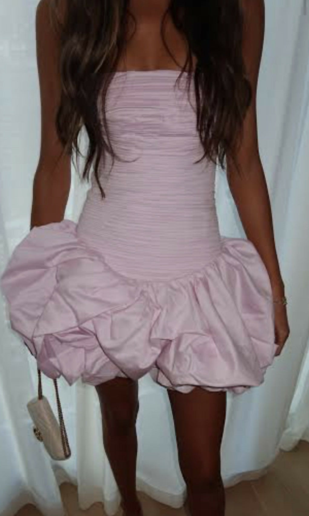 Aje Violette bubble hem mini dress Size Small