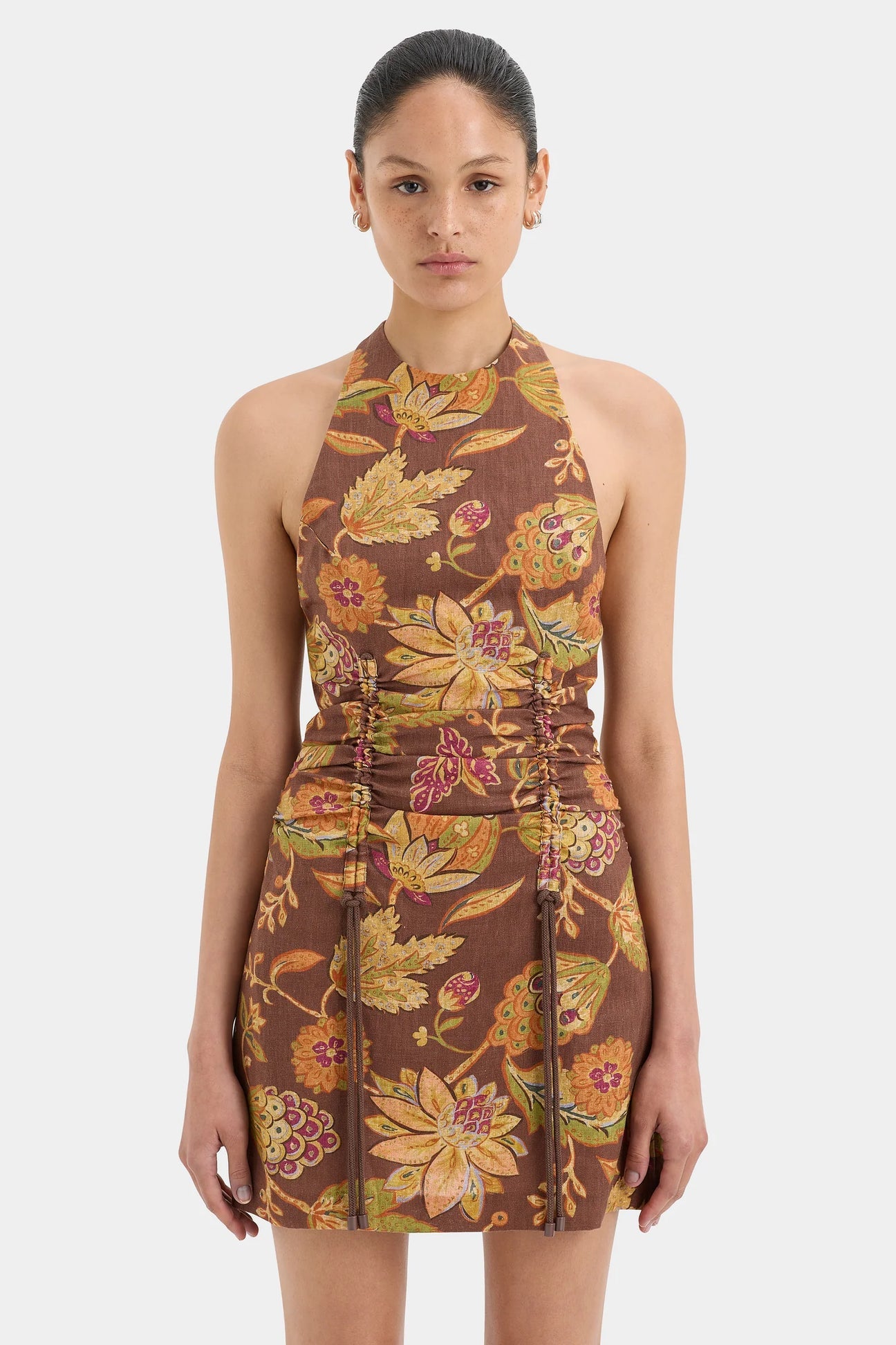 SIR the Label Josefina Corded Halter Mini - Mojave Floral