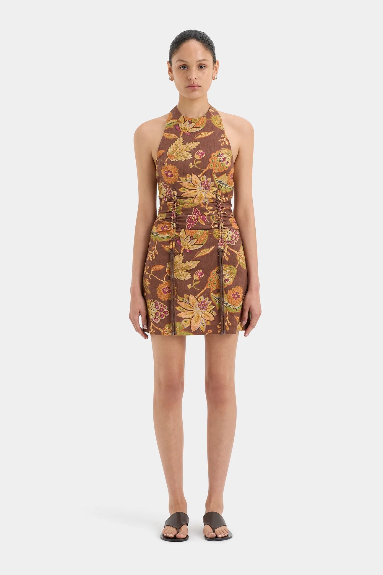 SIR the Label Josefina Corded Halter Mini - Mojave Floral