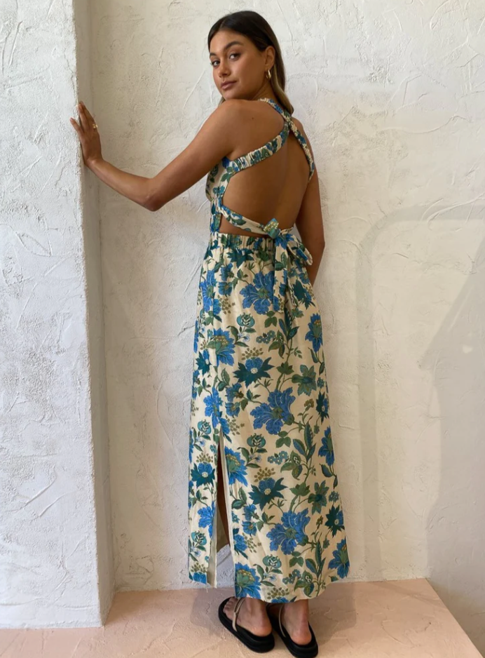 SIR the Label Celia Cross Back Gown