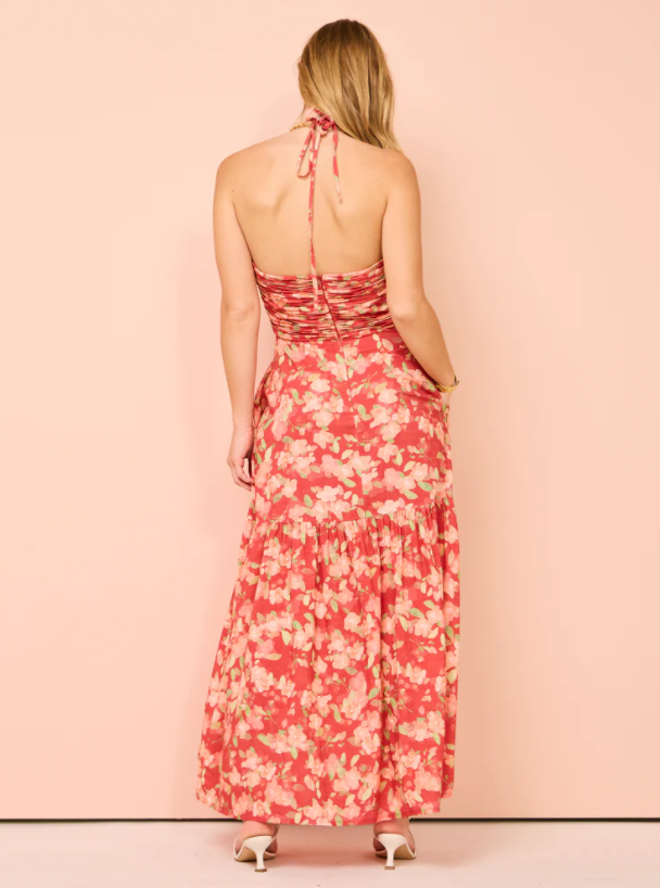 Peony Reminisce Maxi Dress in Sourvenirs