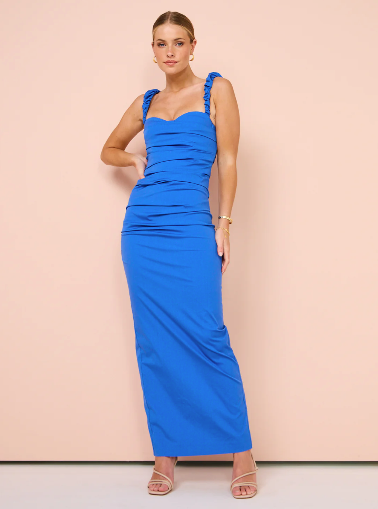 SIR the Label Azul Cobalt Balconette Gown