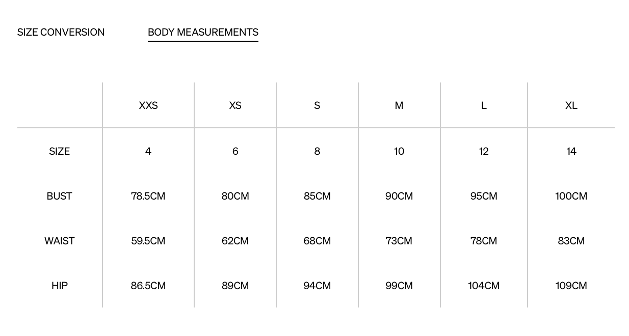 Hco clearance numeric size