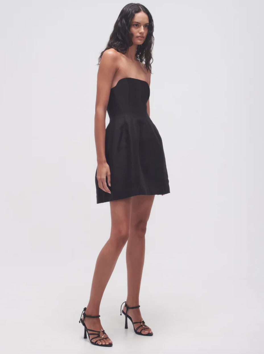 Aje Baret Strapless Mini Dress