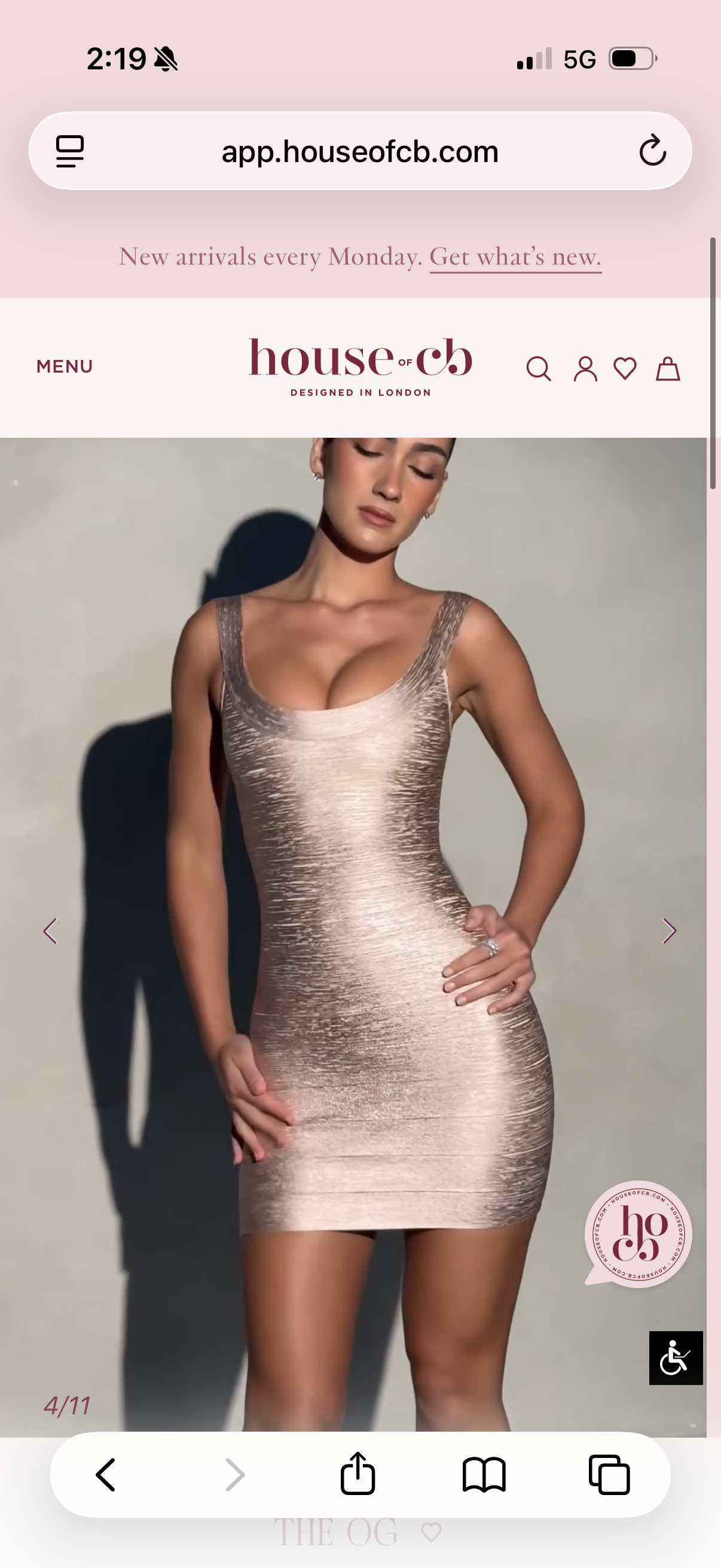 House of CB The OG bandage Mini Dress Size Small