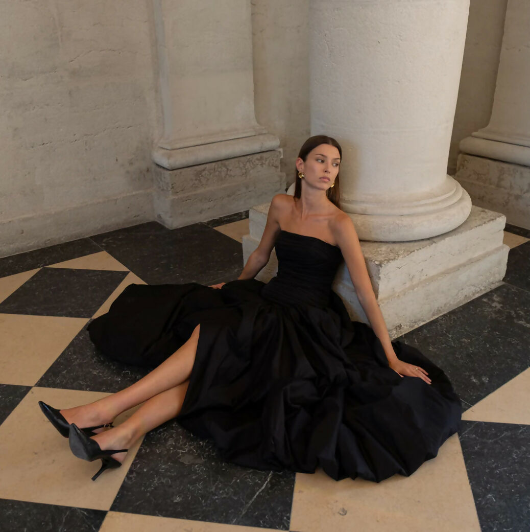 AJE Bubble Hem Gown