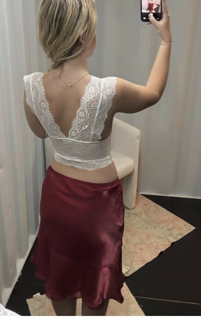 Rosie lace top and Naomi midi skirt Size XS (Top) / Size S (Skirt)