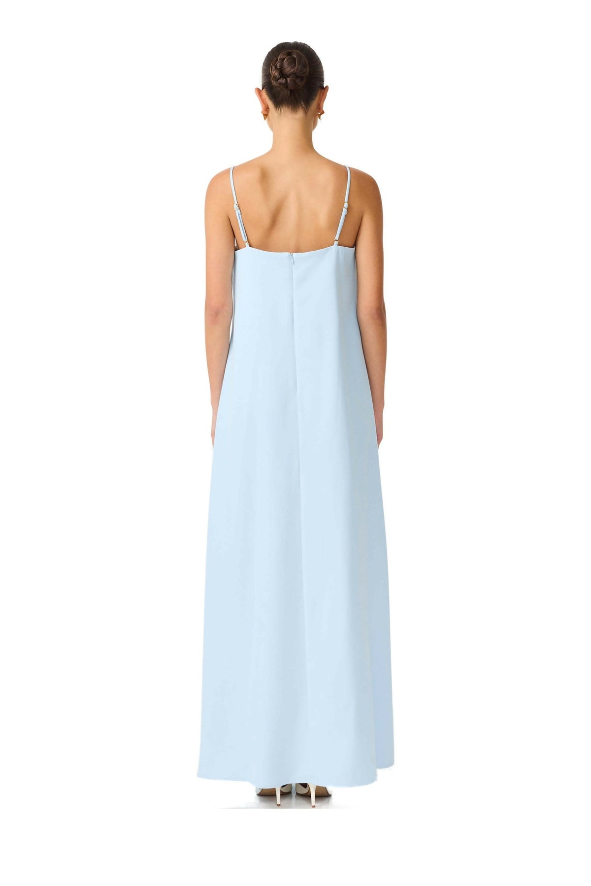 Elliatt Buttercup Embroidered Maxi Dress Blue Size M