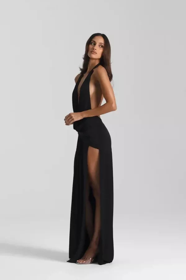 Natalie Rolt Winona Gown in Black Size 0