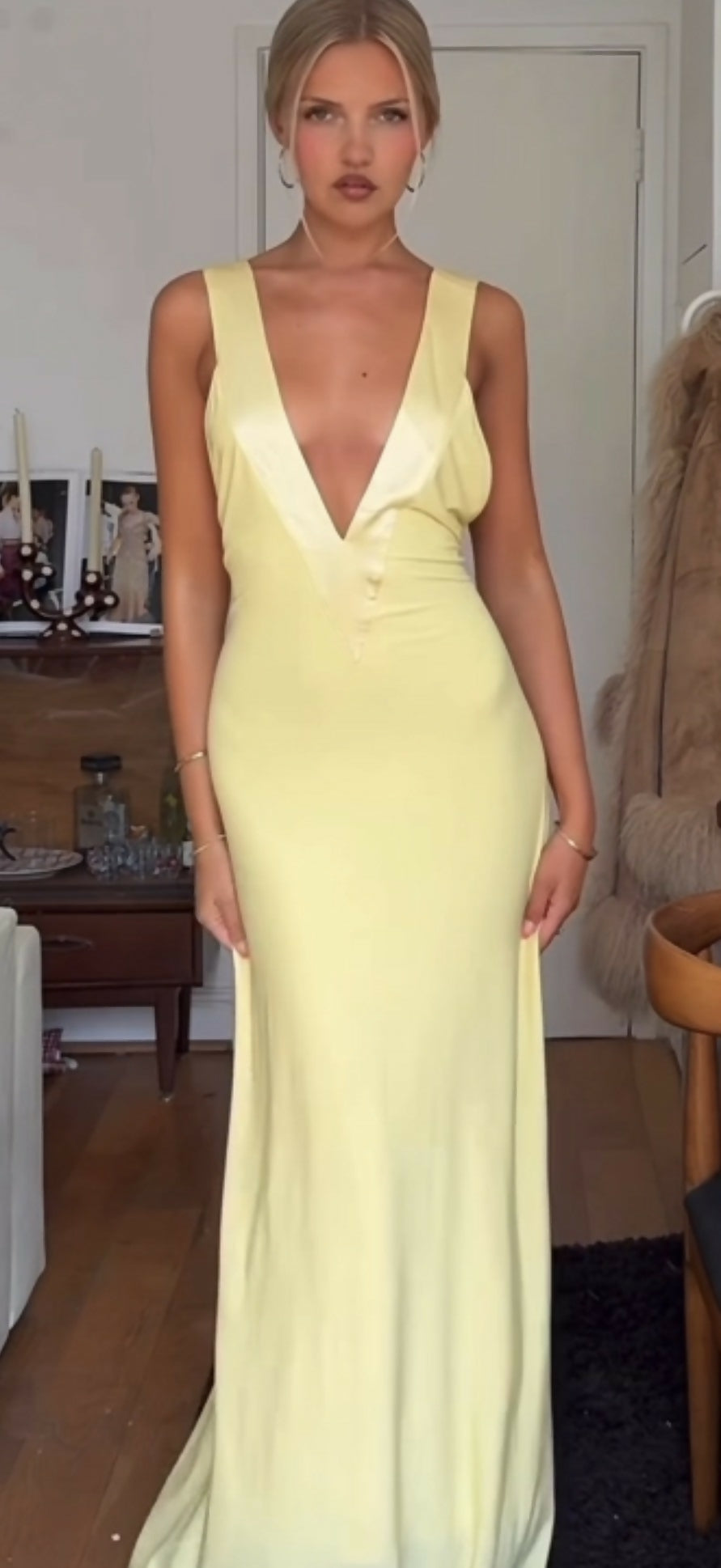 Ance gria Rosa gown Size S