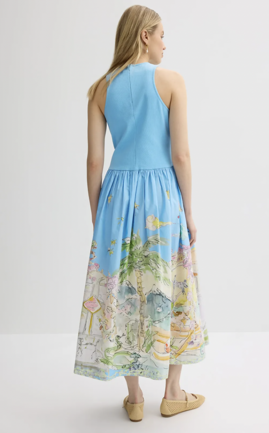 ALÉMAIS Anouk Tank Midi Dress Size 14