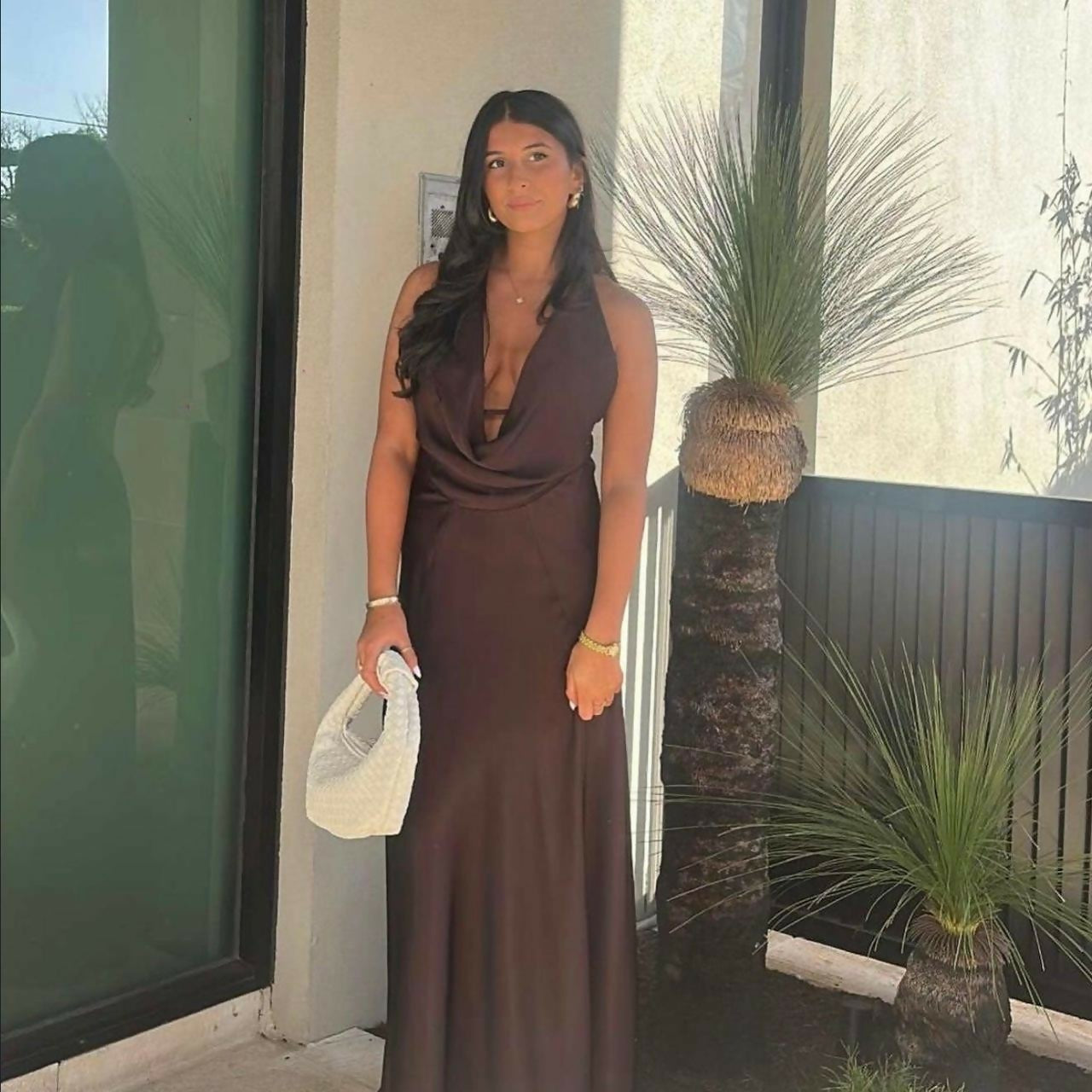 Manning Cartell Charmed Cowl Slip Maxi Brown