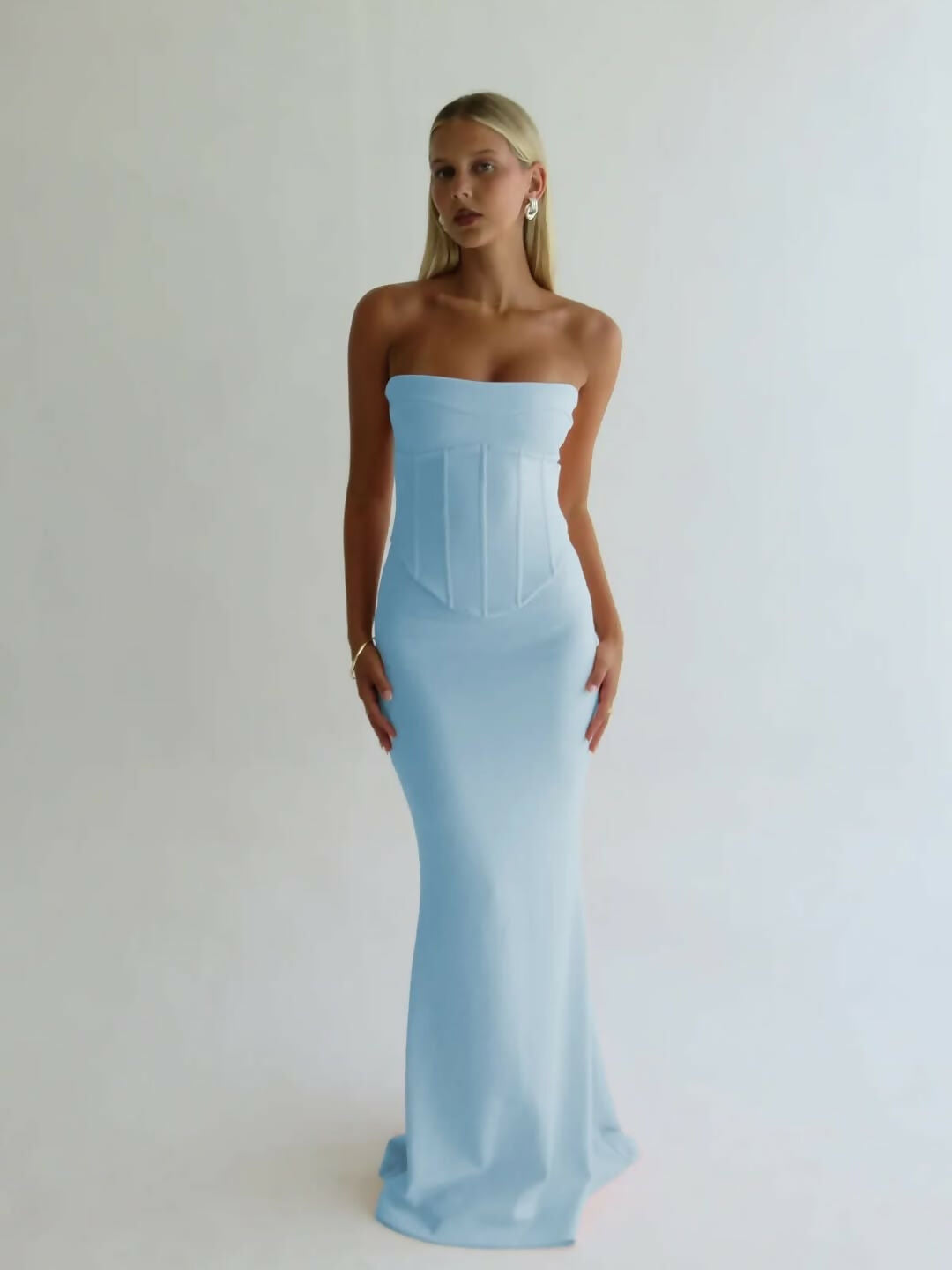 HNTR The Label Louie Gown in Baby Blue Size XS