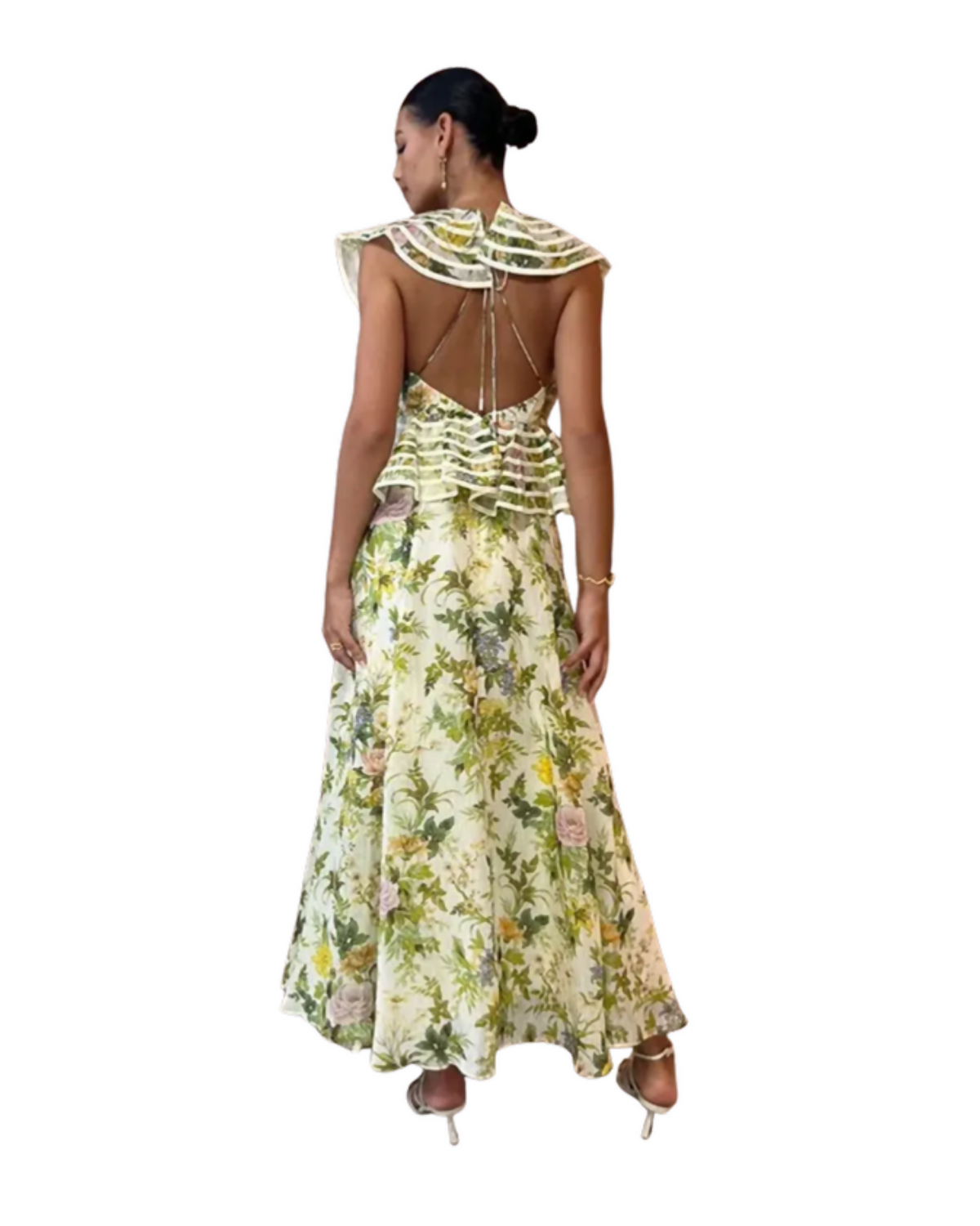 Alemais Eden Flounce Midi Dress