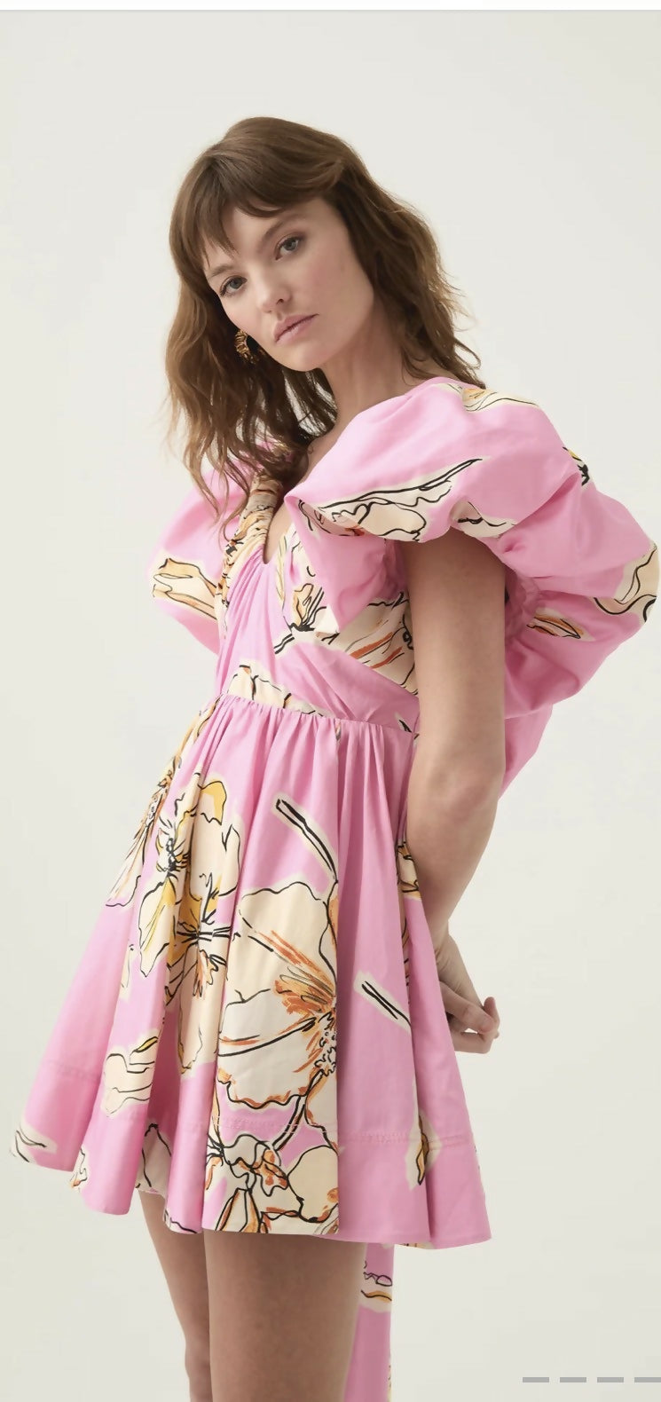 Aje Gretta bow back mini dress Size 8