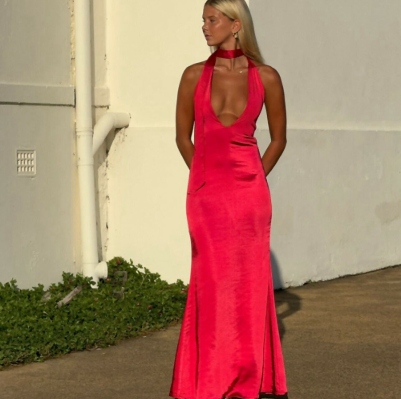 I AM DELILAH Margot Cherry Maxi Dress
