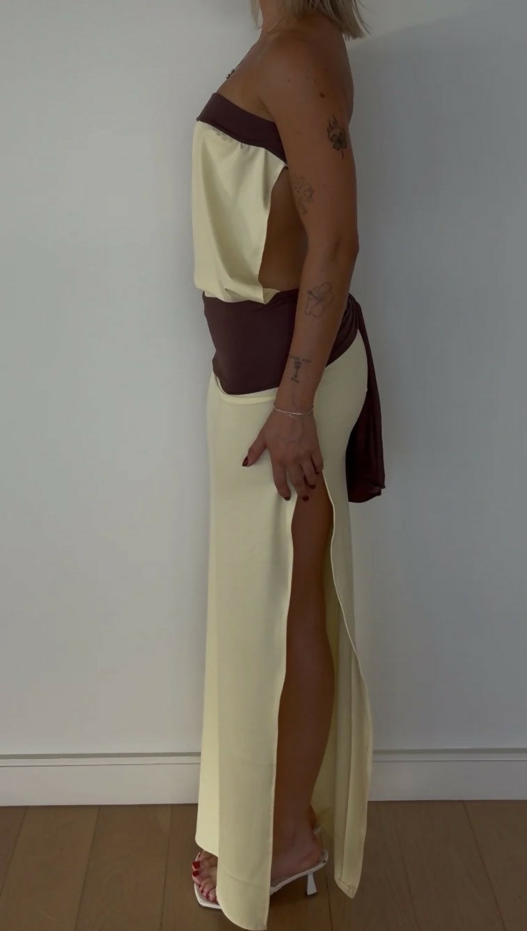 Inka maxi in colour butter Size Small