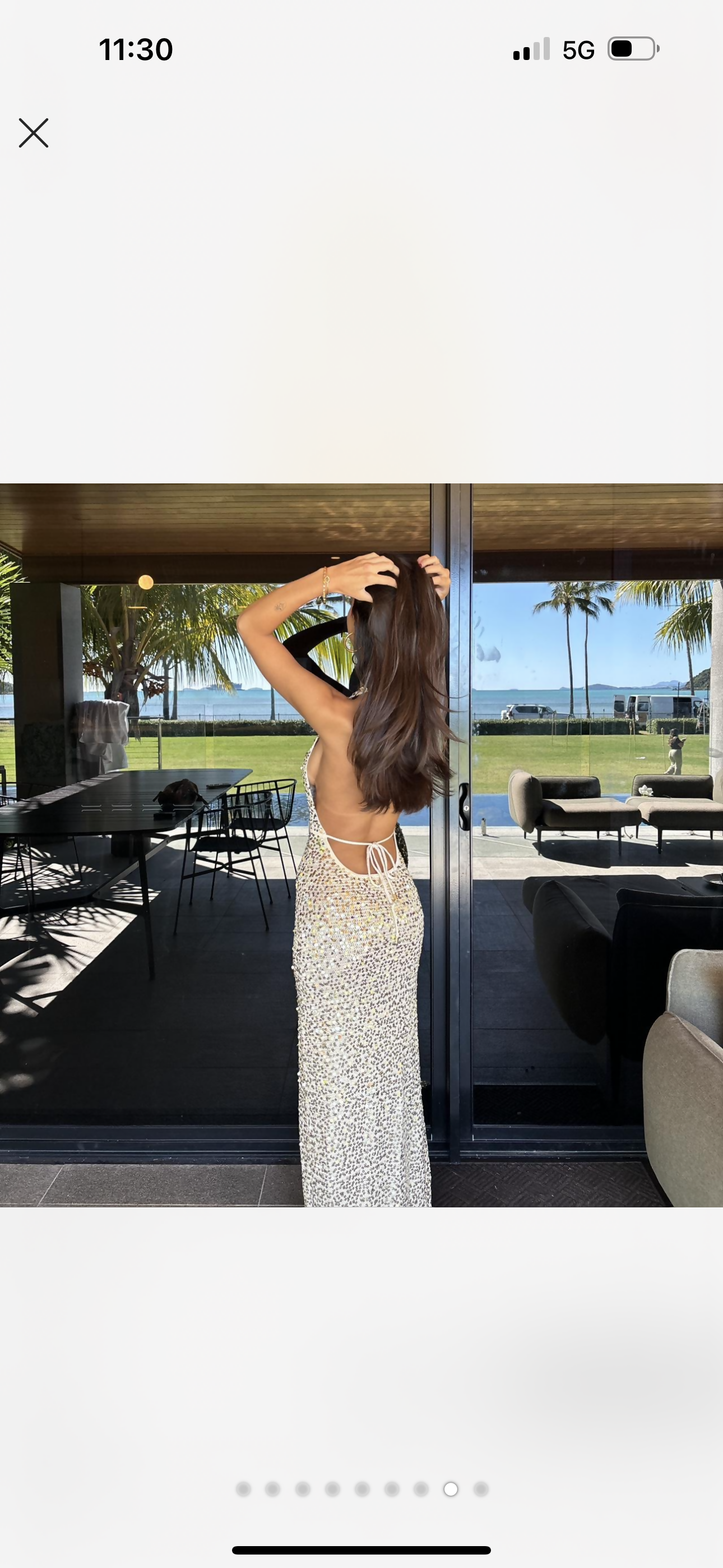 Monday Swimwear Catania Champagne Sequin Gown