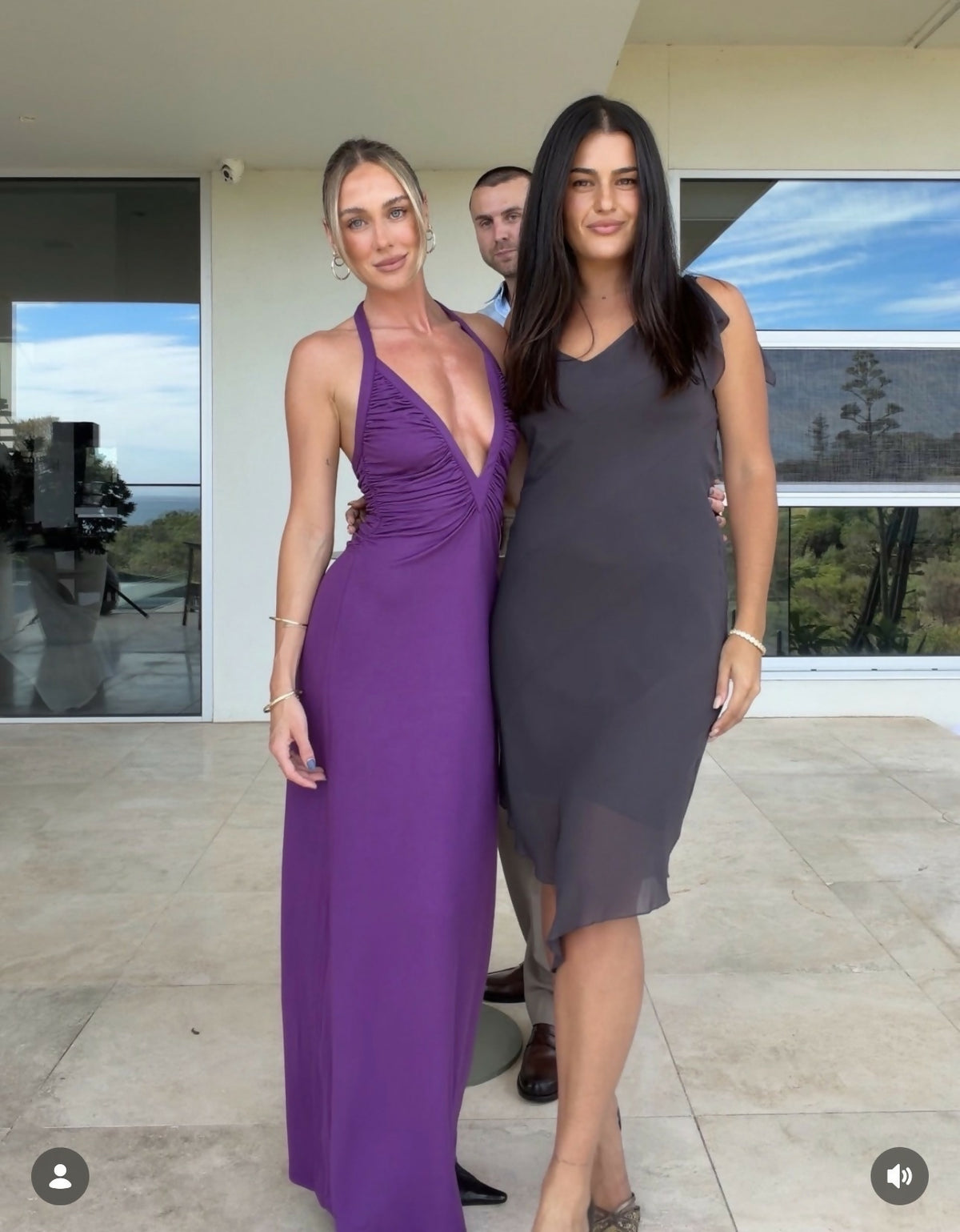 Solamusa Angelina Uva Purple Maxi Dress Size XXS