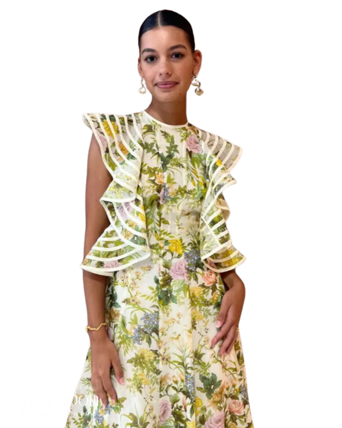 Alemais Eden Flounce Midi Dress
