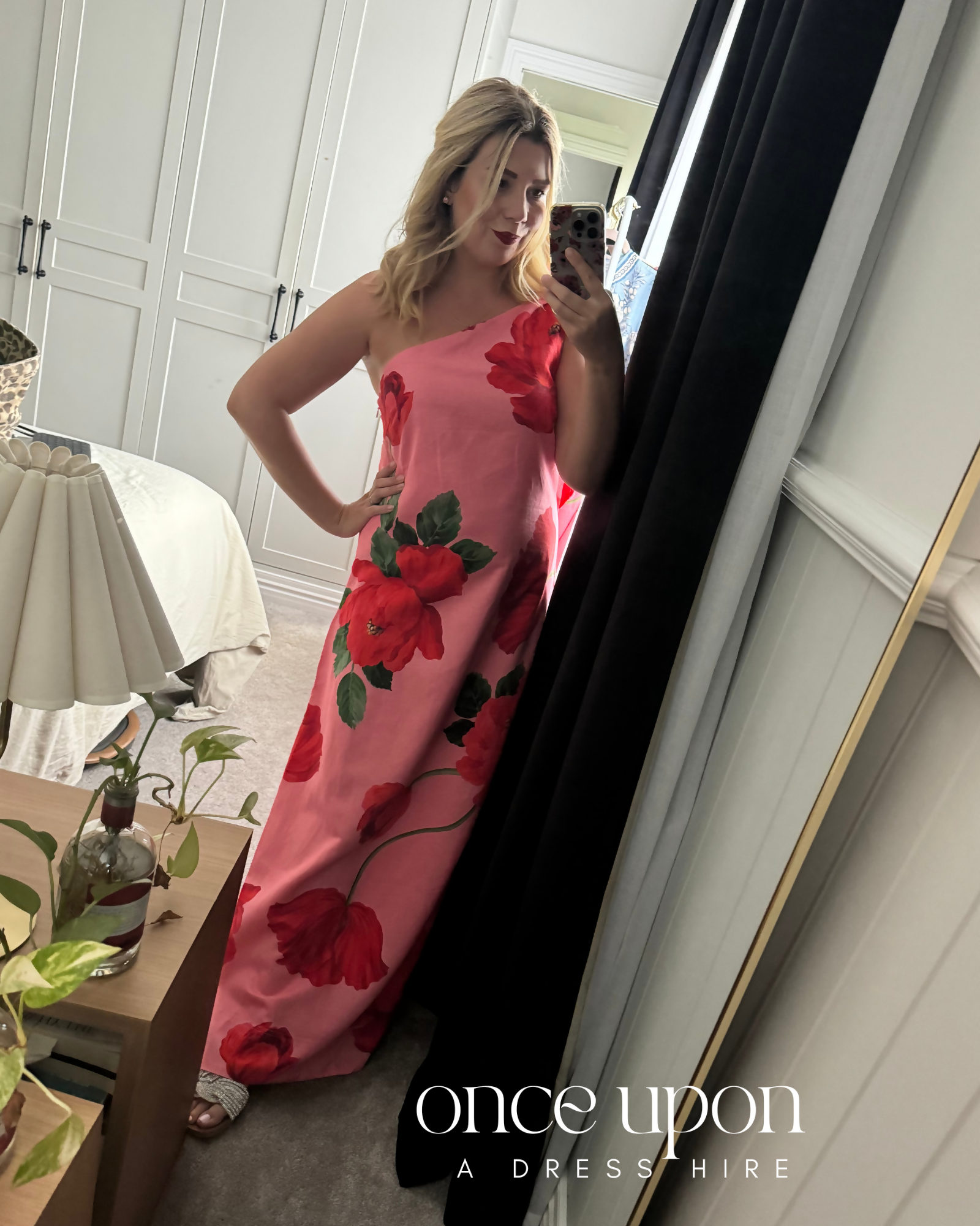 By Nicola Sorrento Maxi Dress Raspberry Bloom Size 6, 8, 10, 12, 14, 16