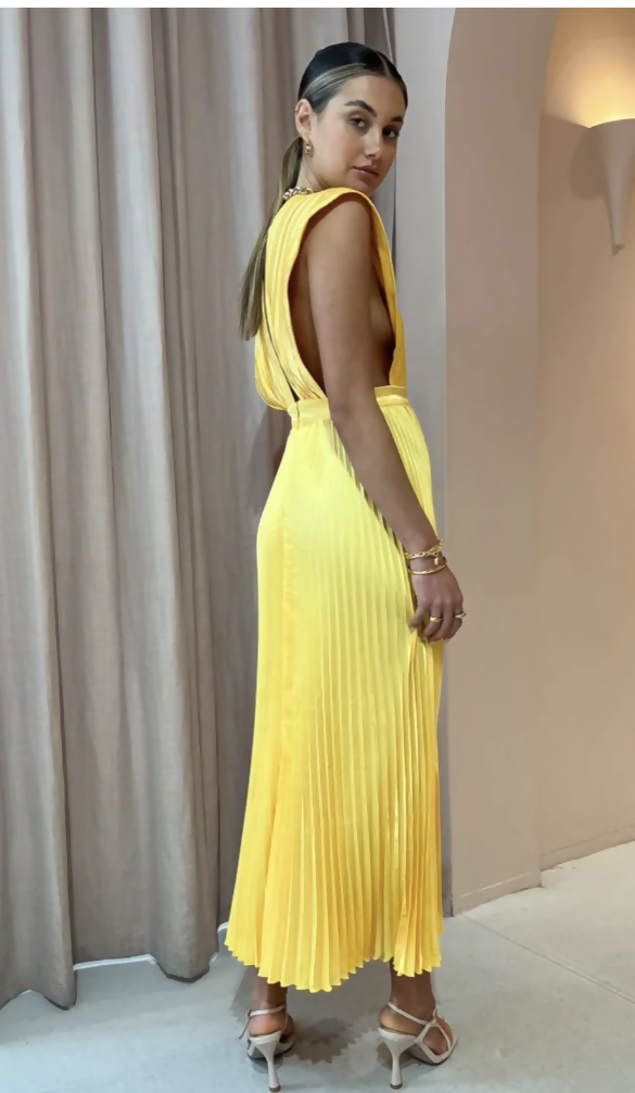 L'idee Gala Gown Canary size XL (AU14)