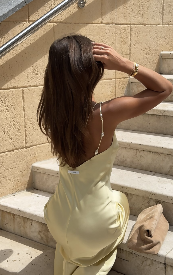 AJE Studio Agate Crossback Dress