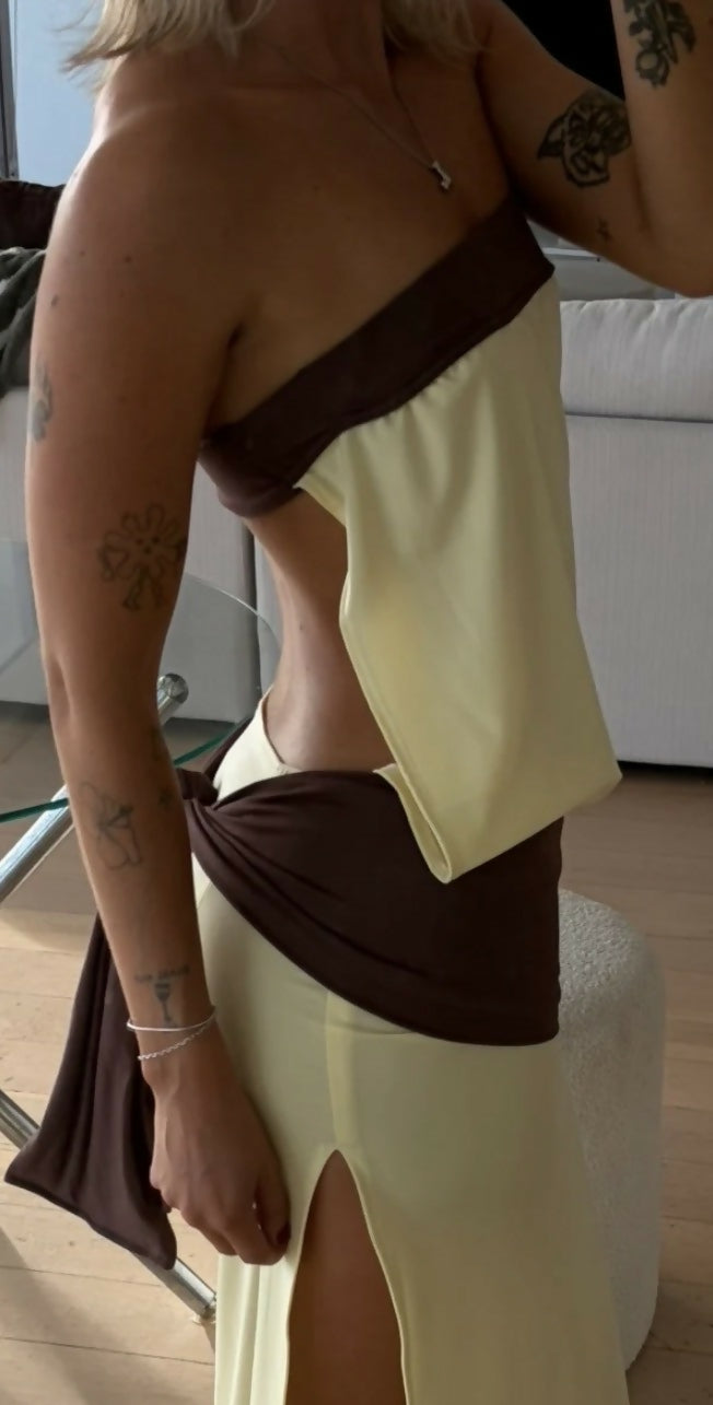 Inka maxi in colour butter Size Small